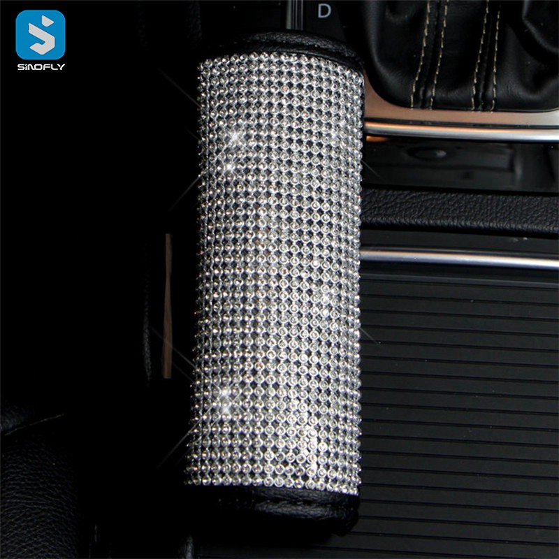 Diamond Leather cover for car Safe belt /gear shift/handbrake